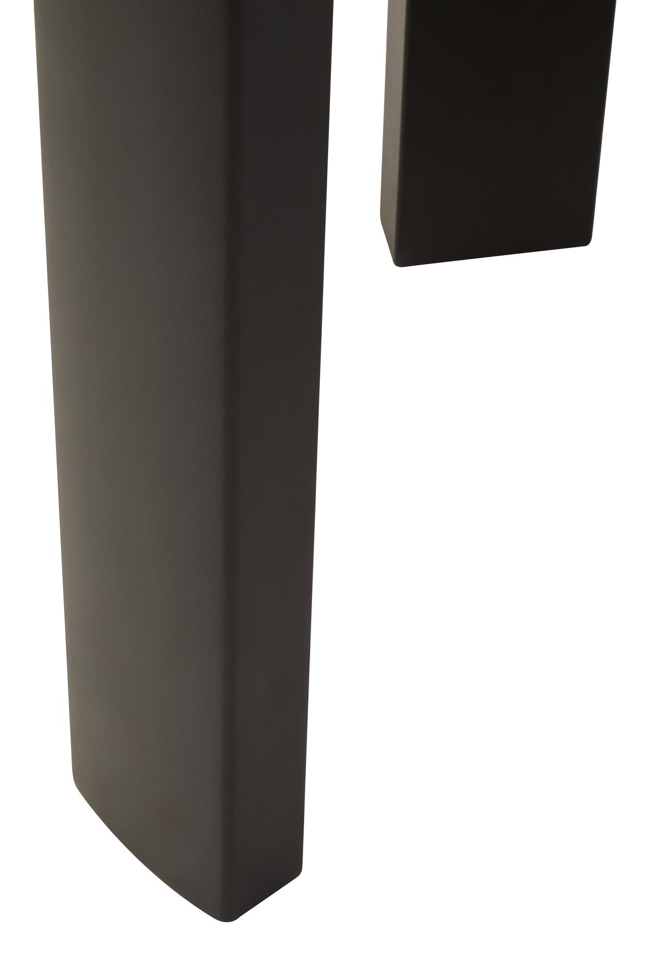 Palermo Runder Beistelltisch Marmorplatte Creme Schwarz 6