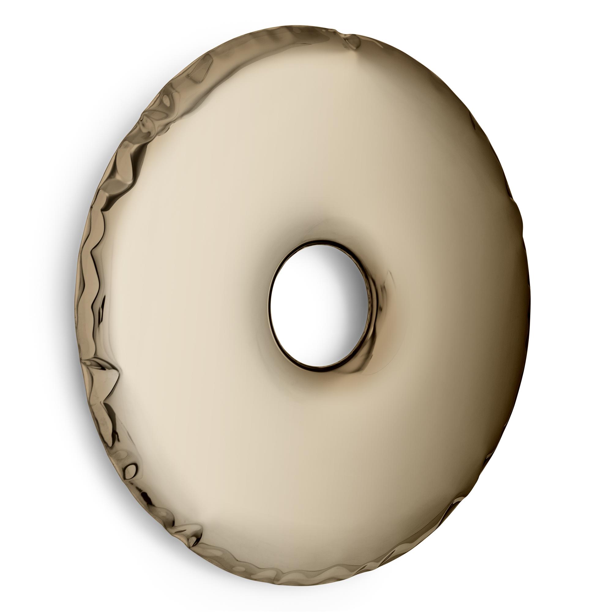 Rondo Spiegel 950  Edelstahl Flammendes Gold 1