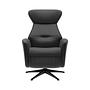 Palermo armchair with electric adjustment Leather Black 1