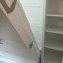 Schrankbett Holz Weiß  5