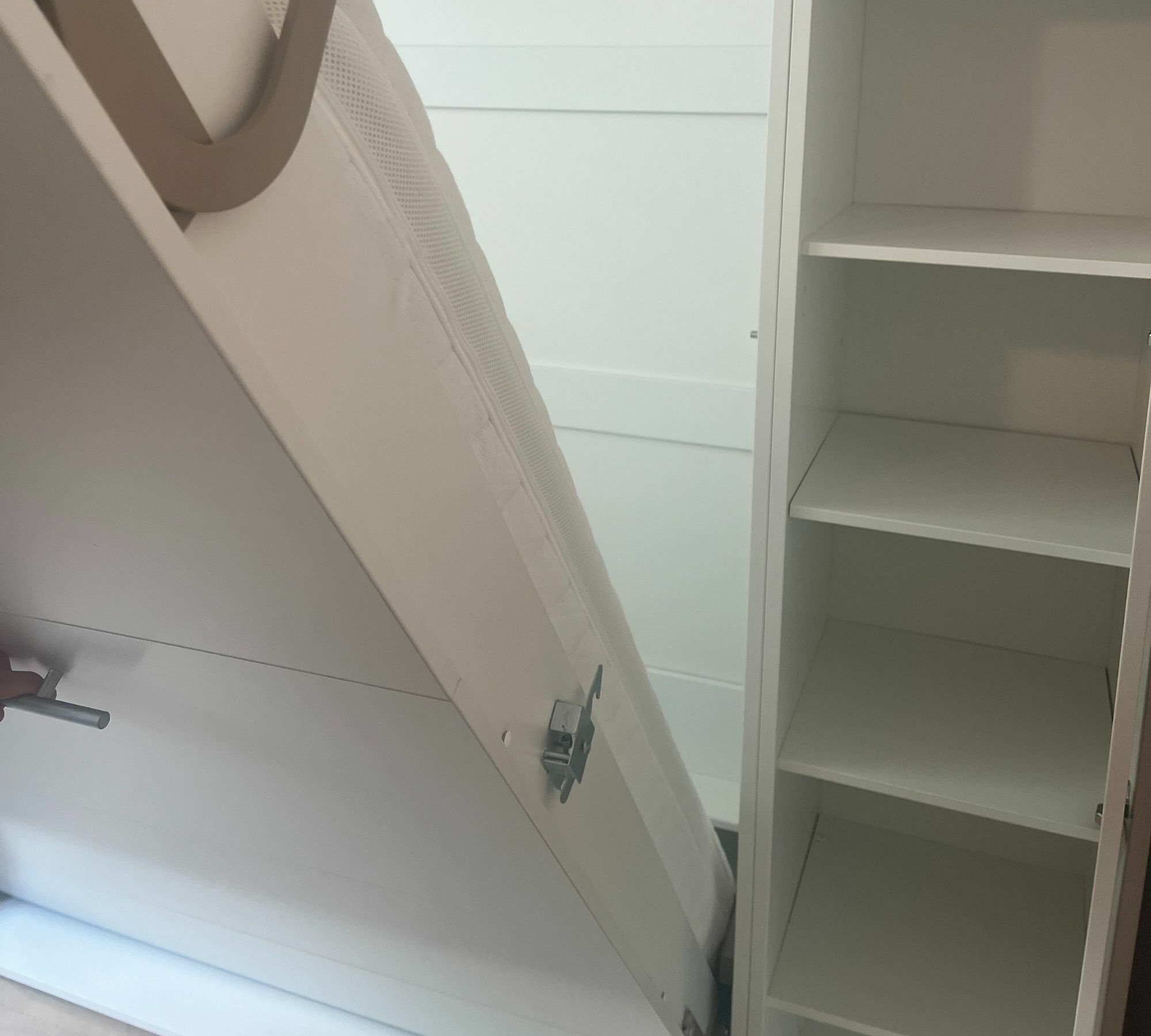 Schrankbett Holz Weiß  5
