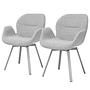 2x Skela Armchair Set Grey 0