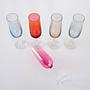 Wine Glass Set Multicolored 1960s 5