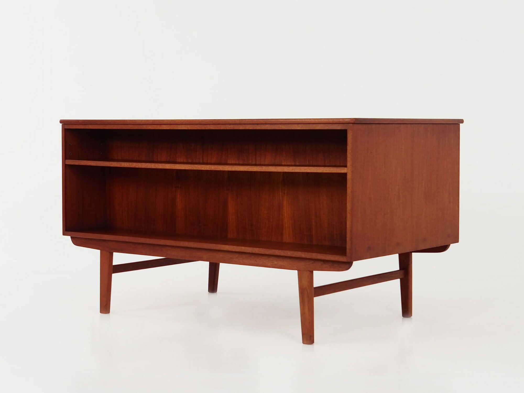 Vintage Desk Teak Wood Brown 1970s 5