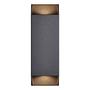 2-Flammig Wandleuchte Nico Aluminium Glas Schwarz 3