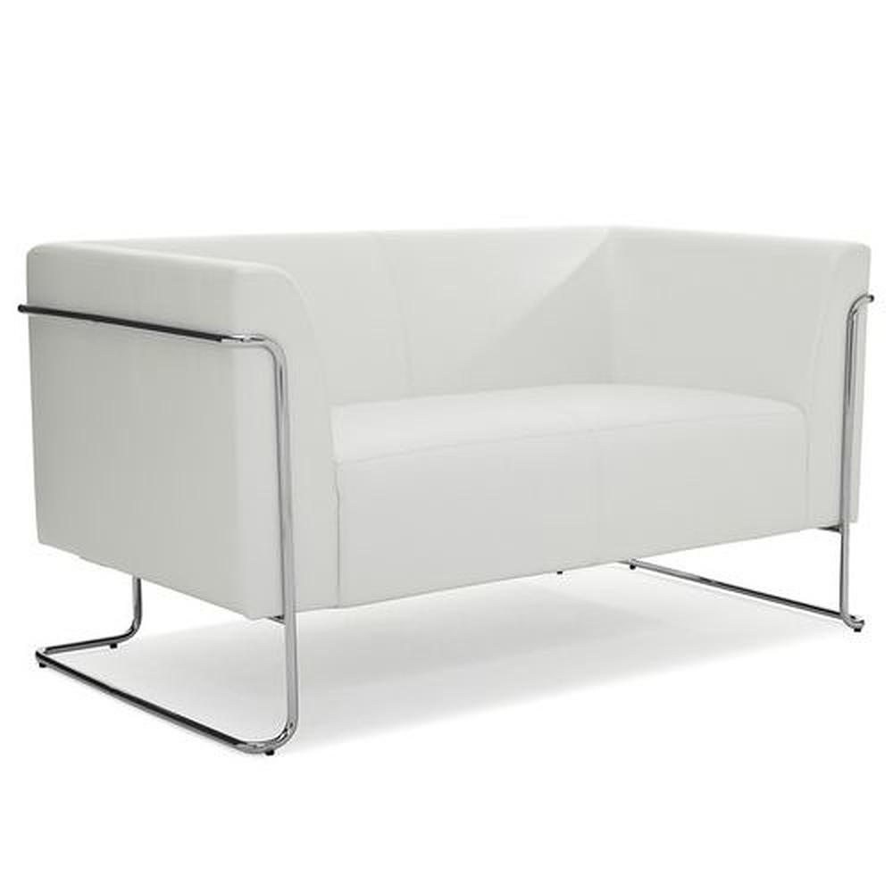 CURACAO Loungesofa Kunstleder Weiß 1