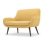 Moby Sofa 2-Sitzer Nussbaumholz Textil Curry 3