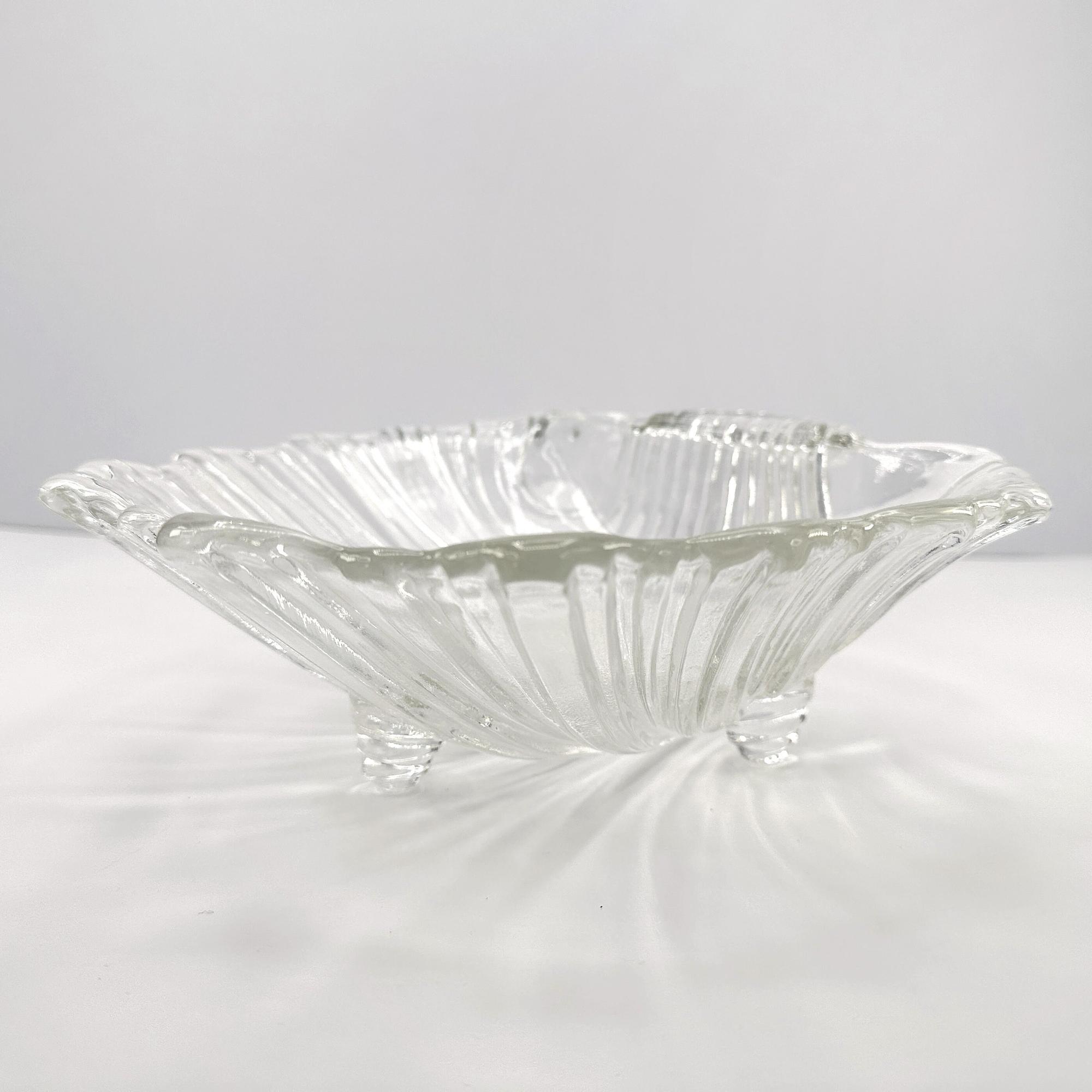 Art Deco Revival Muschel Schale Kristall 1980er Jahre 6