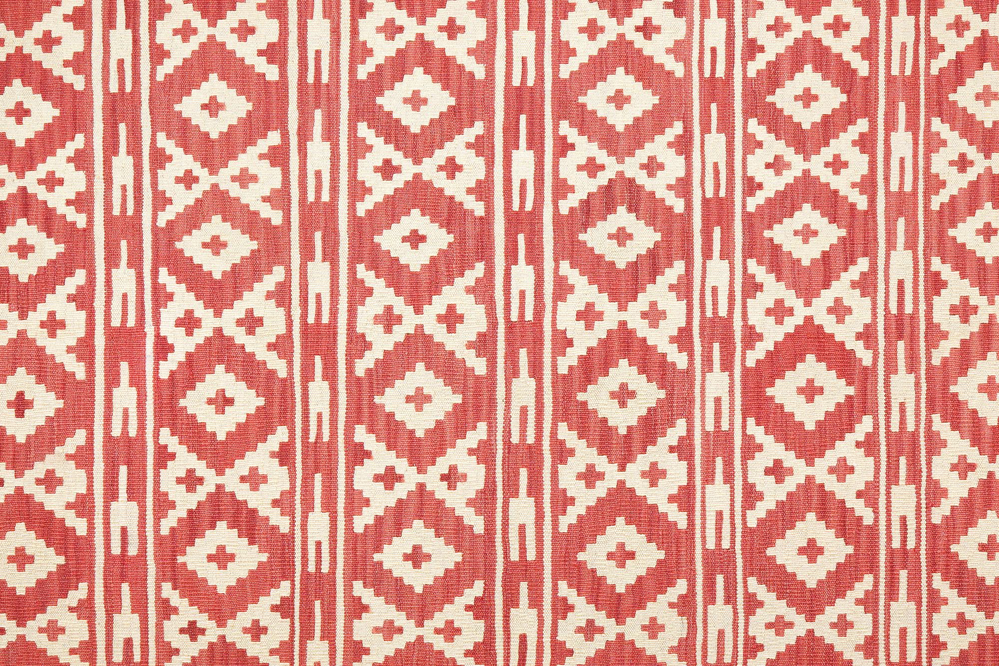 Kelim Gashgai Teppich Wolle Rot 3