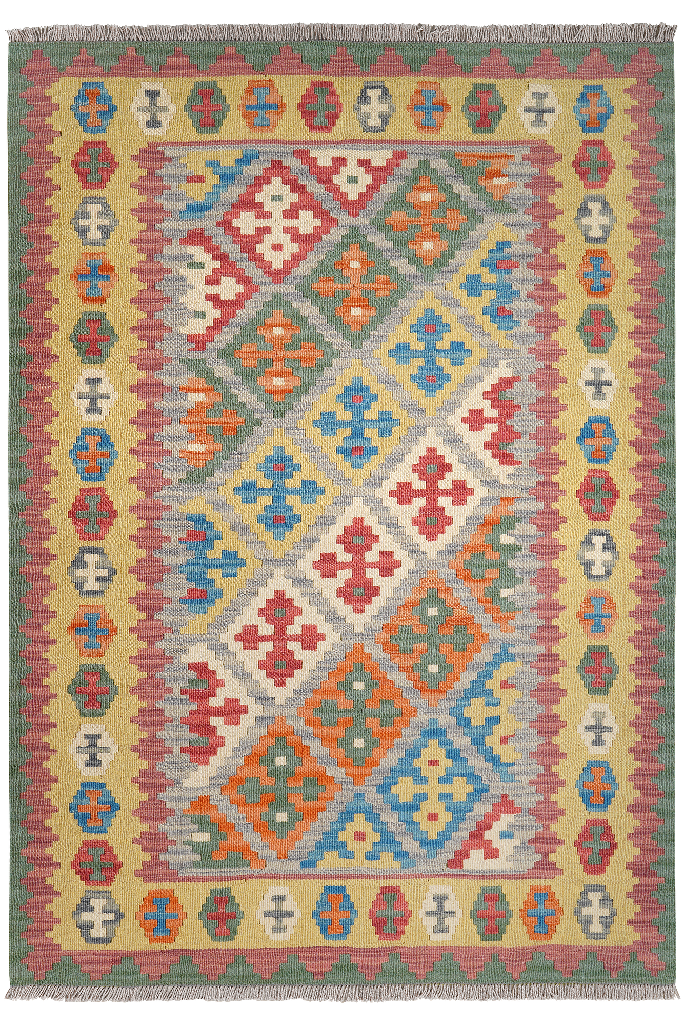 Kelim Gashgai Wolle Mehrfarbig 0