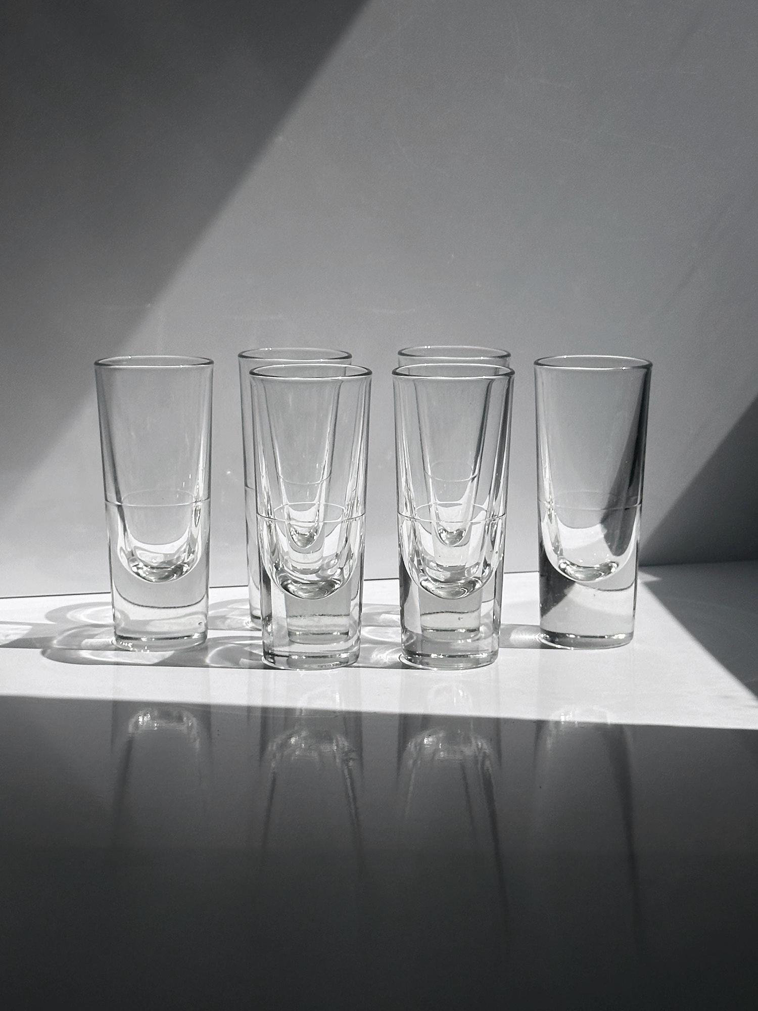 6x Likörglas Kristallglas 1980er Jahre 1