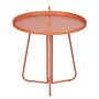 PORTER Beistelltisch mit Griff Stahl Orange 3