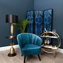 Kensington Townhouse Schwarz-Goldener Beistelltisch
 2