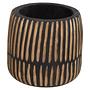 Arlo Große Natur und Schwarze Holzvase
 5