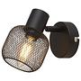 Wandleuchte Mesh Stahl Schwarz 0