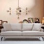 Sofa 3-Sitzer Textil Beige 0