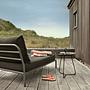 LEVEL Chaiselongue Sooty Grau mit dunkelgrauem Rahmen 1