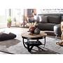 Coffee table Nasp solid mango metal black 2