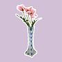 Vintage Art Deco Blumenvase Kristall 0