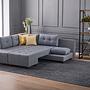 Manama Corner Sofa Bed Left - Grey 1