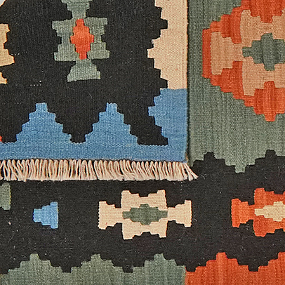 Kilim Gashgai Teppich Mehrfarbig 4
