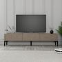 Lyon 42 TV cabinet wood veneer Atlas Black 1