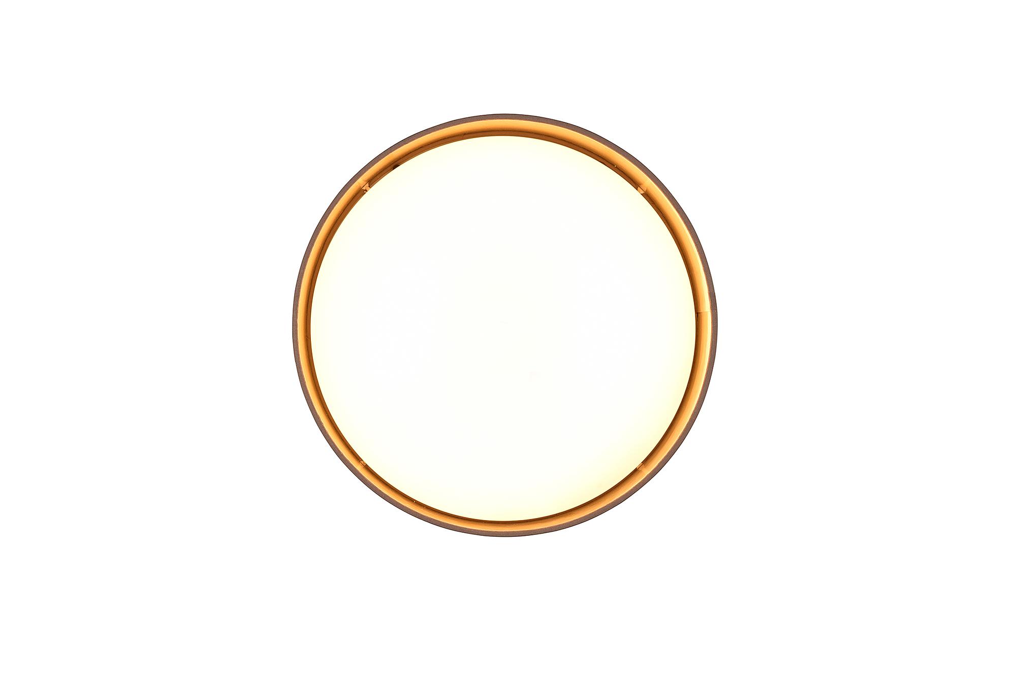 LED-Deckenleuchte Locarno Kunststoff 1-flammig Taupe / Gold 3