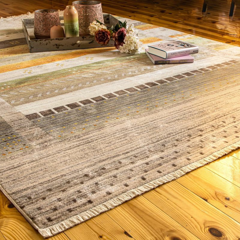 Laos Teppich Mehrfarbig 80 x 235 cm 2