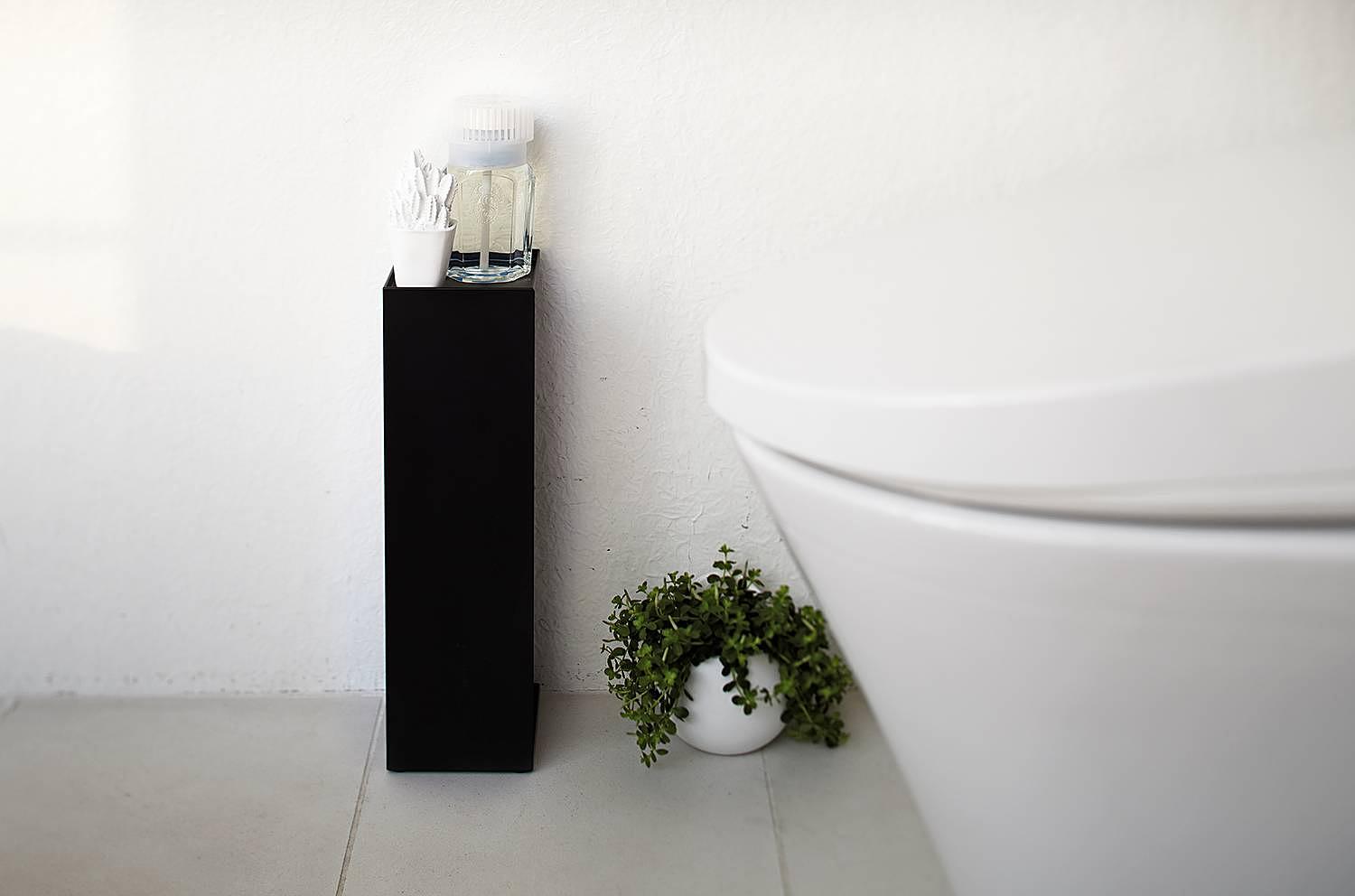 WC-Rollenbehälter Tower Stahl Schwarz 2