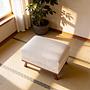 Ottoman Japandi Fabric Beige 2