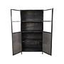 Brooklyn Schrank mit 2 Türen Metall Glas 2