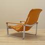 Lounge Chair Metal Leather Orange 1960s 4