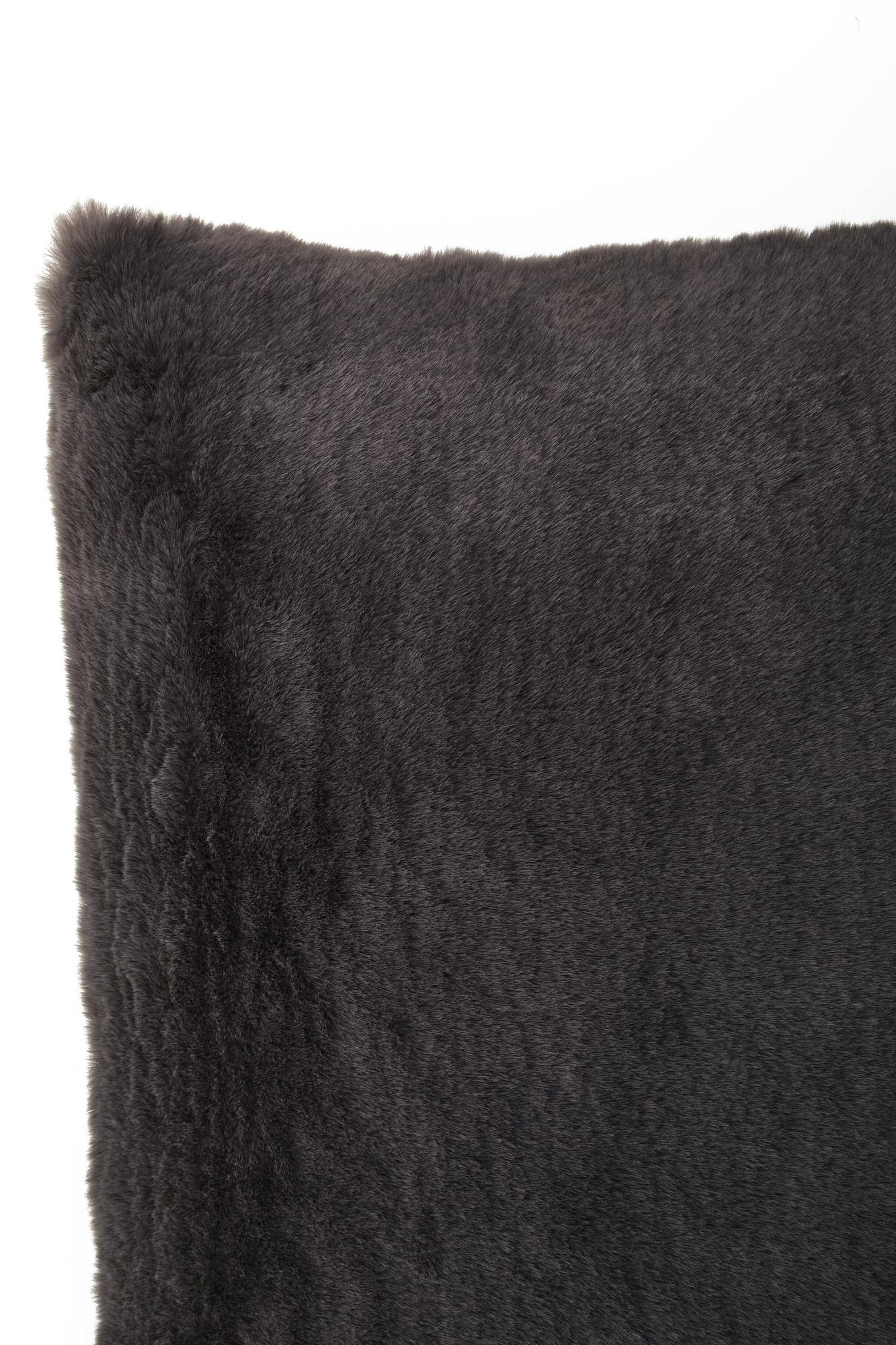 Bosie Lamina Grey Square Fur Kissen 5