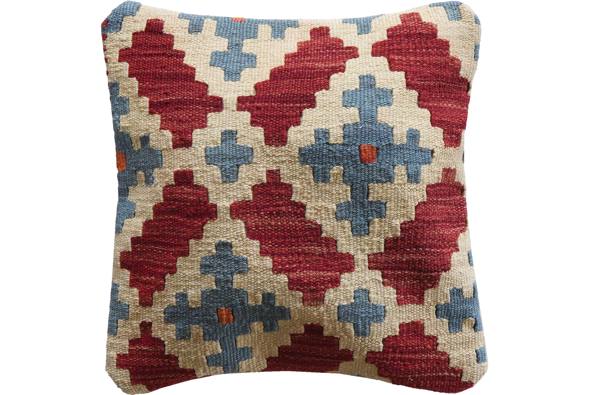 Kelim Kissen Wolle Baumwolle Mehrfarbig 0