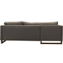 Madison Sleeper Sofa Chaise Lounge Left Agnes Brown 4