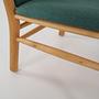 Vintage Stuhl Buchenholz Grün 1970er Jahre 13