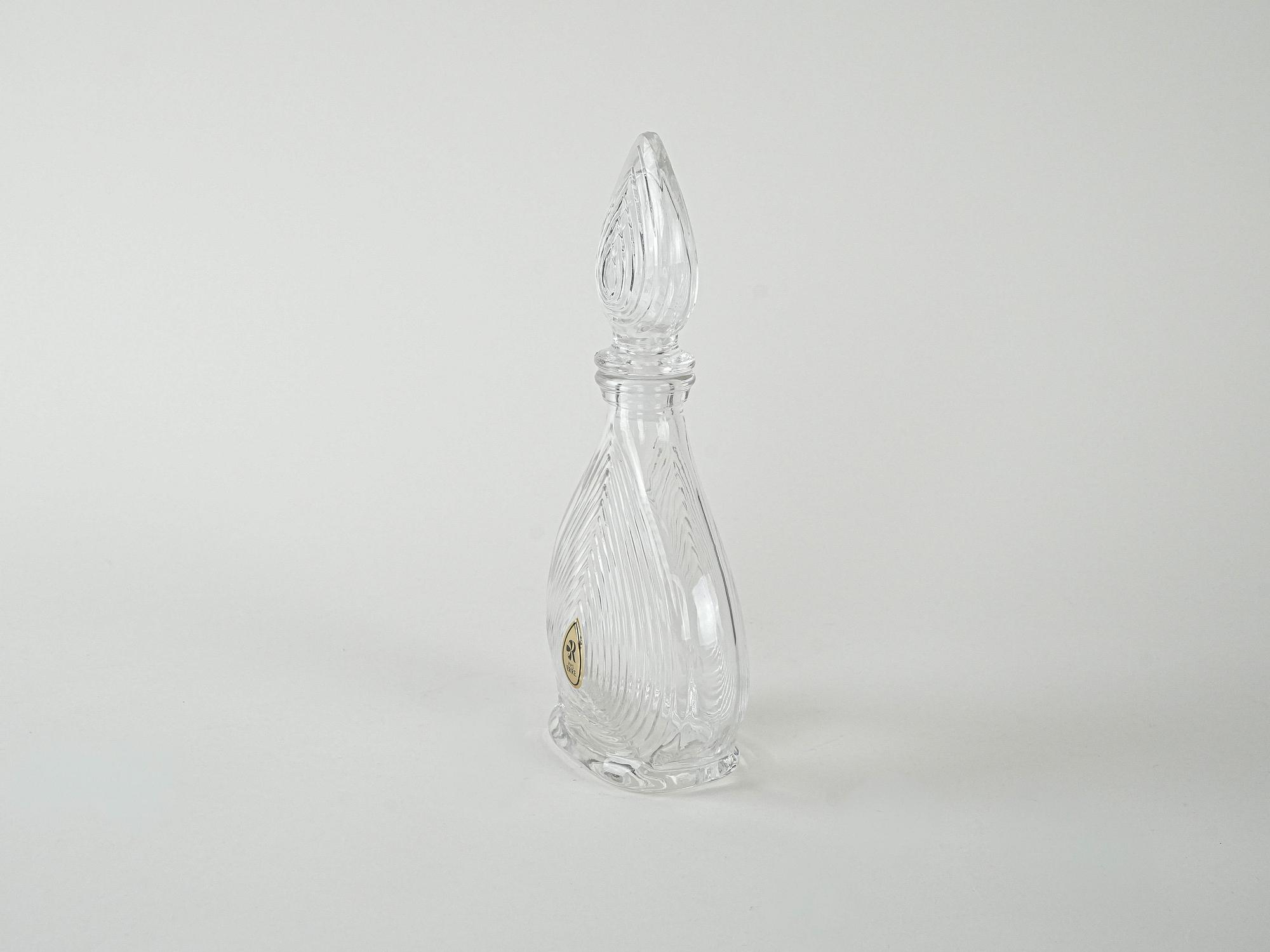 Kristallkaraffe Transparent 1970er Jahre 5