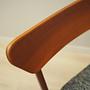 4x Vintage Esszimmerstuhl Teakholz Textil Braun 1970er Jahre 14