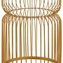 Avantis Gold Metalldrahtgestell Runder Beistelltisch
 2