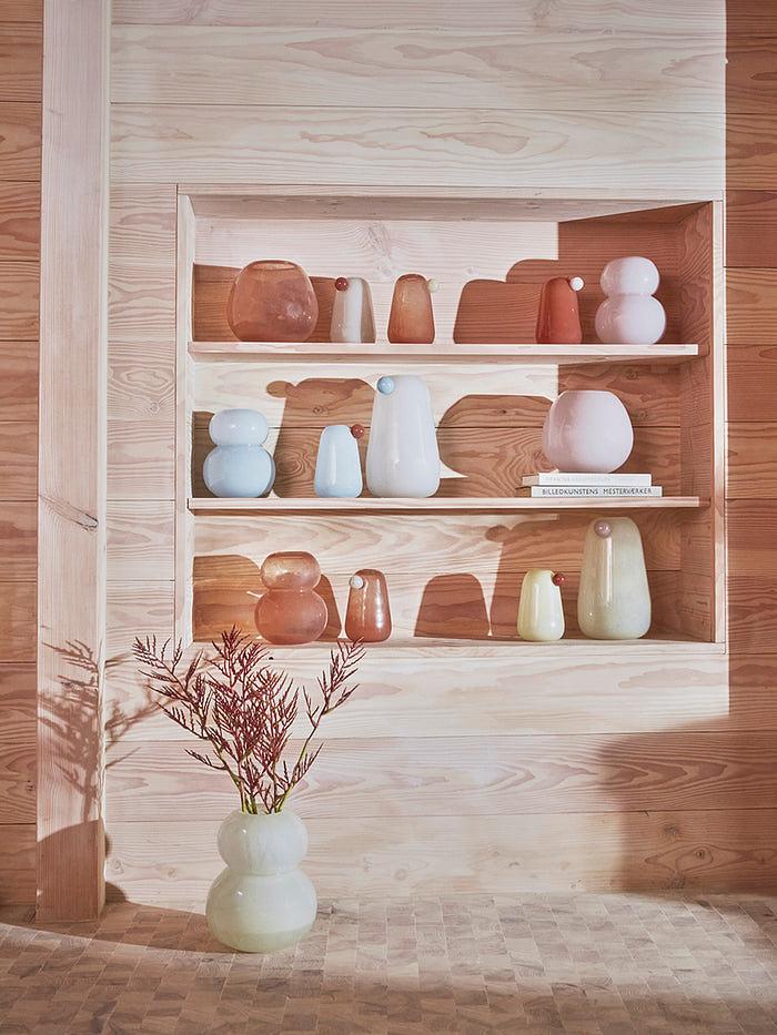 Vaso Lasi Piccolo Vetro Blu Ghiaccio 2