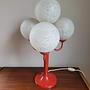 Tischlampe Glas Metall 1970er Jahre 4