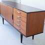 Vintage Otto Wagner Sideboard Teakholz Braun 3