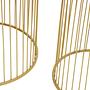 2x Avento Set aus zwei schwarz-goldenen Beistelltischen
 1
