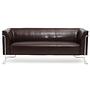 CURACAO Lounge Sofa Kunstleder Braun 0