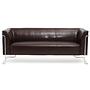 CURACAO Lounge Sofa Faux Leather Brown 0