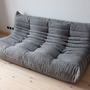 Togo Sofa 3-Sitzer Textil Grau 2