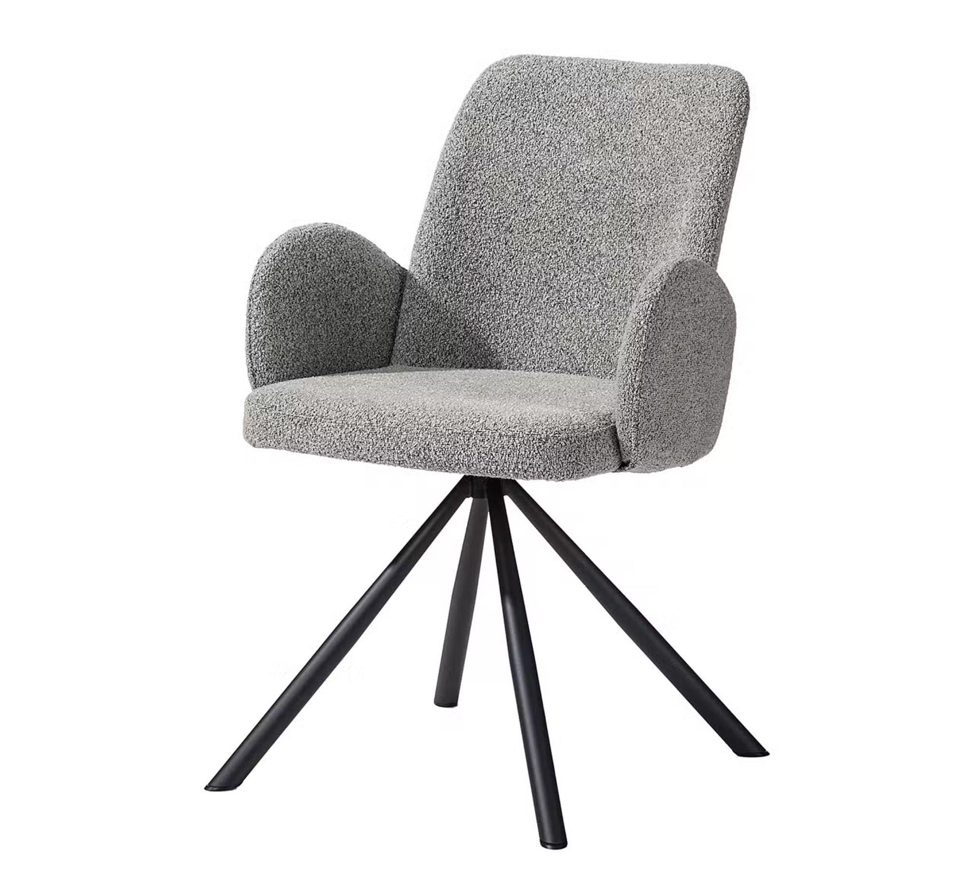 Polsterstuhl Textil Grau 0