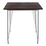 District Tisch Metall Ulmenholz Schwarz 3