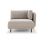 Ellis 1-seater recamiere removable armrest Agnes Brown 3