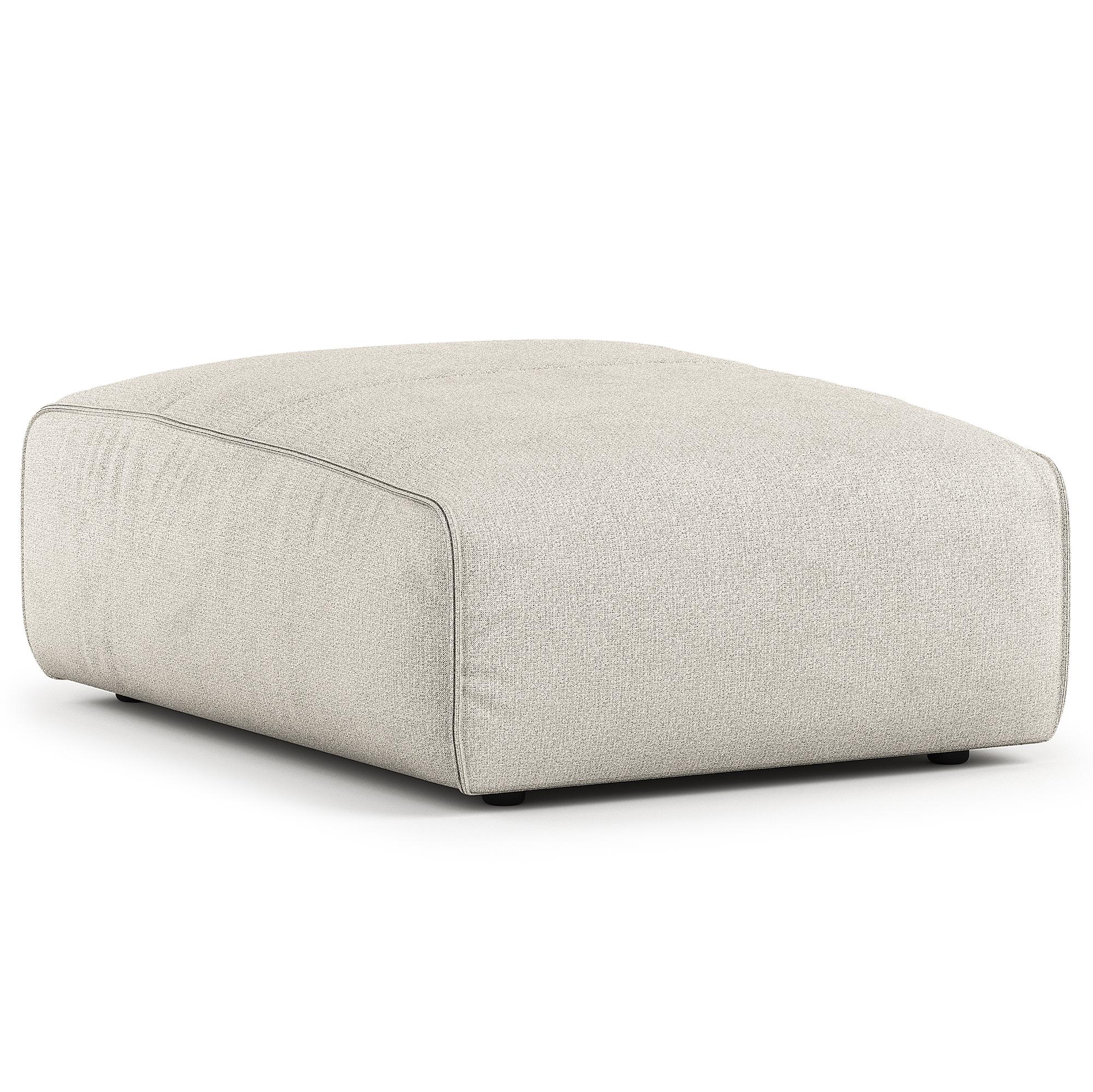 Ottoman HUDSON Woven Fabric Amaris Greige 0